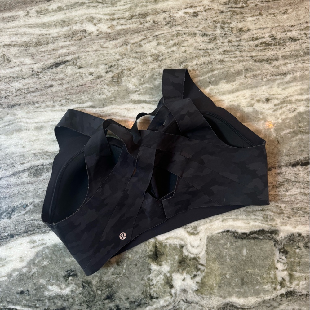 Lululemon Bra Black Camo 38DD High Support